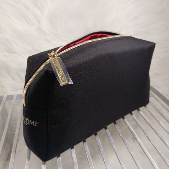 LANCOME PARIS MAKEUP BAG LASH OUT LOUD BLACK W/ GOLD WRITING MEDIUM W/ NO STRAPS - Picture 10 of 13